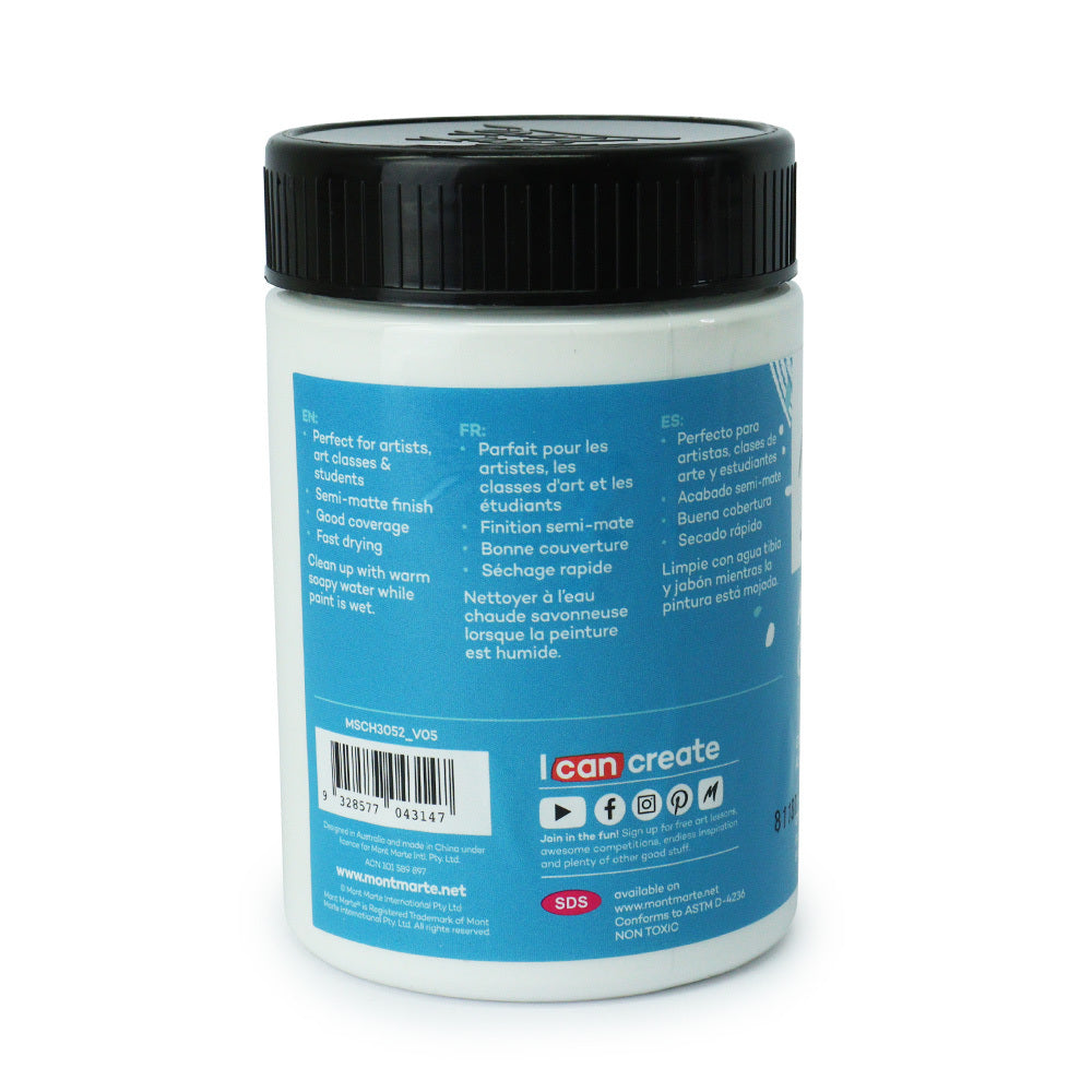 xx Mont Marte Signature Acrylic Paint 300ml Pot - Chinese White