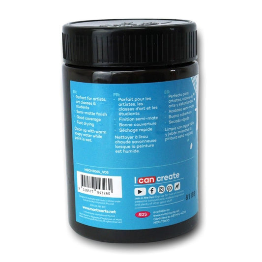 xx Mont Marte Signature Acrylic Paint 300ml Pot - Mars Black