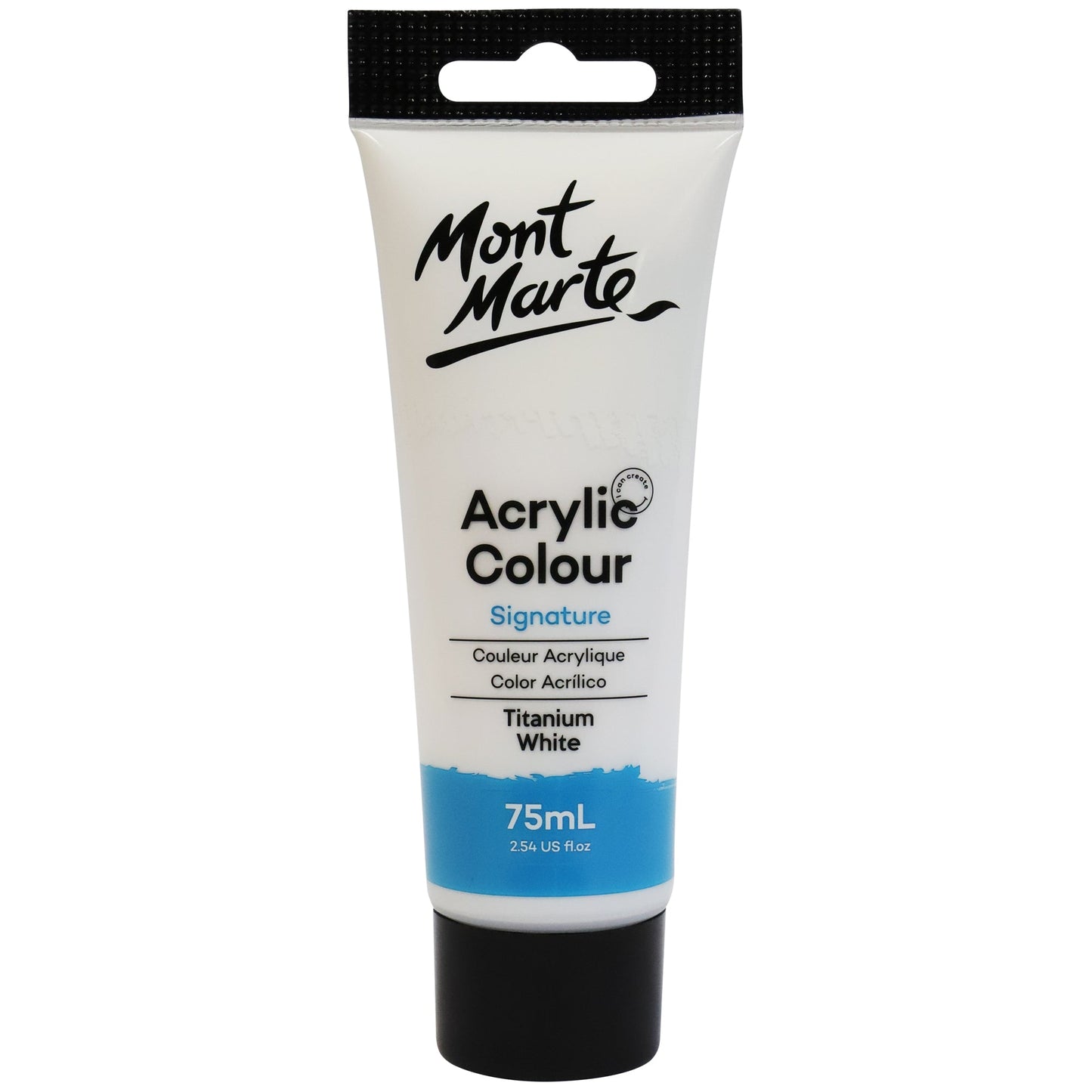 Mont Marte Signature Acrylic Paint 75ml Tube - Titanium White