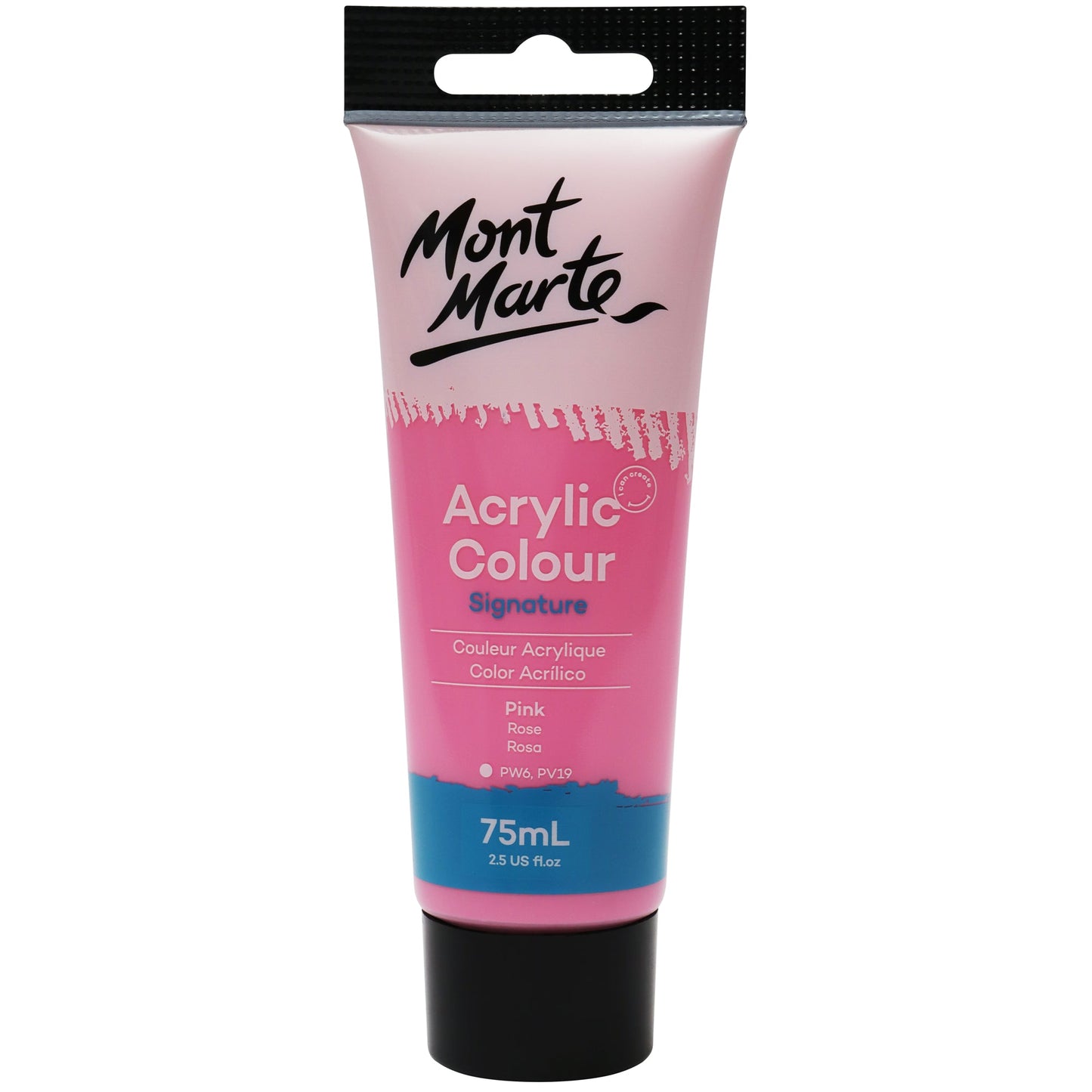 Mont Marte Signature Acrylic Paint 75ml Tube - Pink