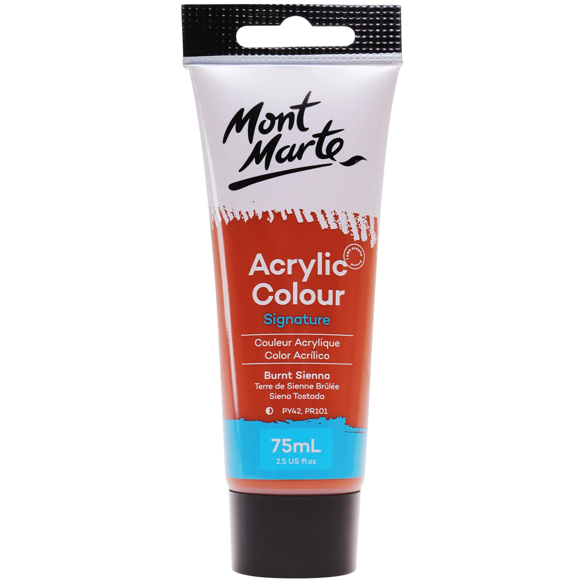 Mont Marte Signature Acrylic Paint 75ml Tube - Burnt Sienna