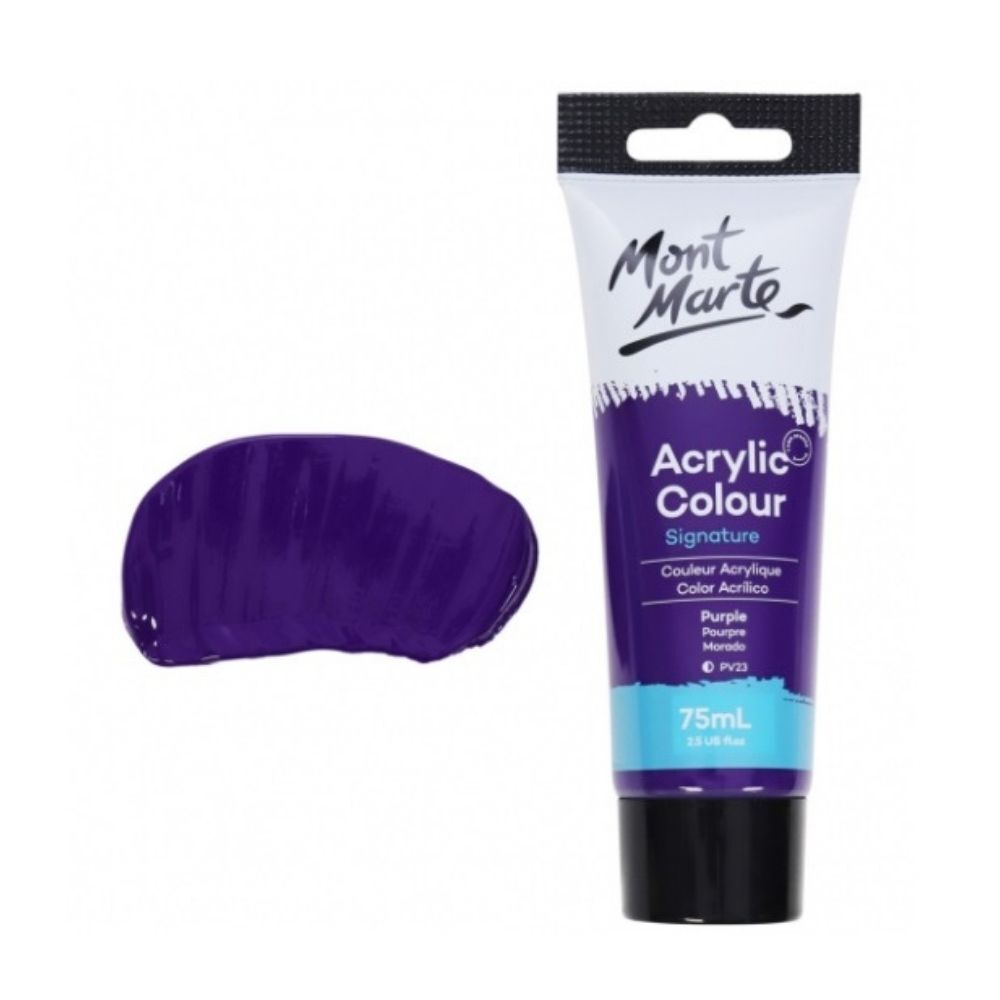 Mont Marte Signature Acrylic Paint 75ml Tube - Purple