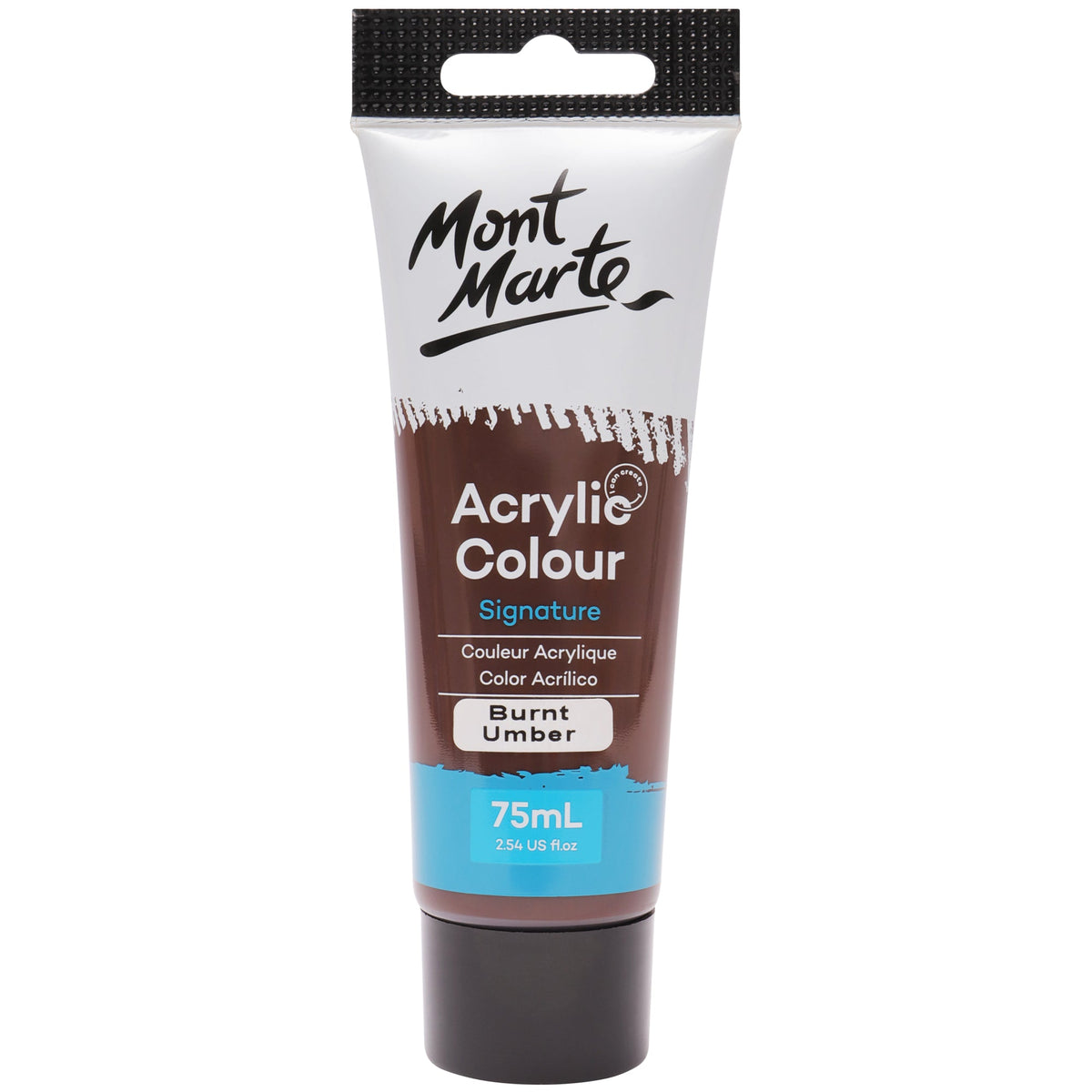 Mont Marte Signature Acrylic Paint 75ml Tube - Burnt Umber