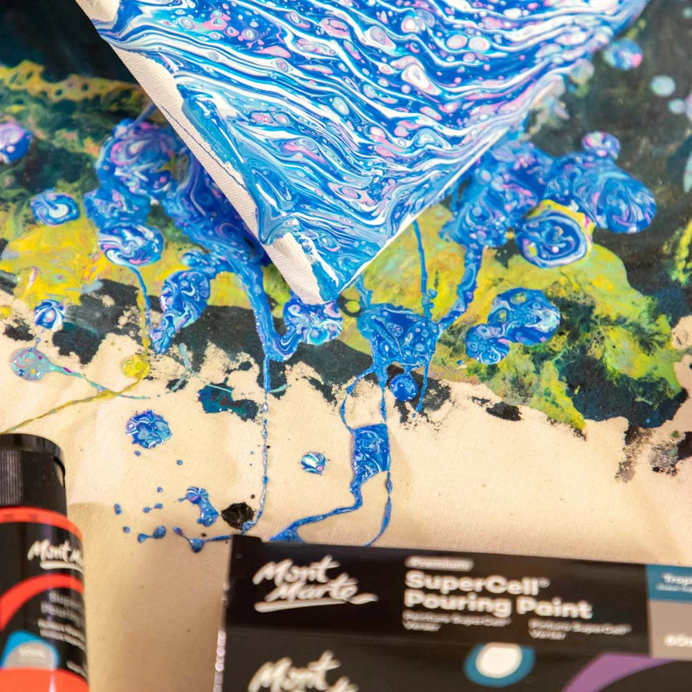 Mont Marte Supercell Pouring Paint- Pk4 Tropical Ocean