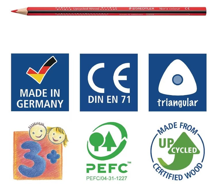 Staedtler Noris Coloured Pencils Pk12 Triangular