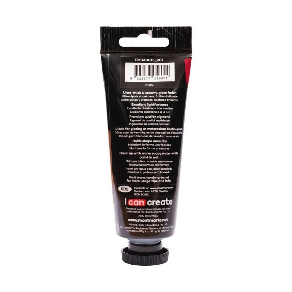 xx Mont Marte Dimension Acrylic Paint 75ml Tube - Magenta