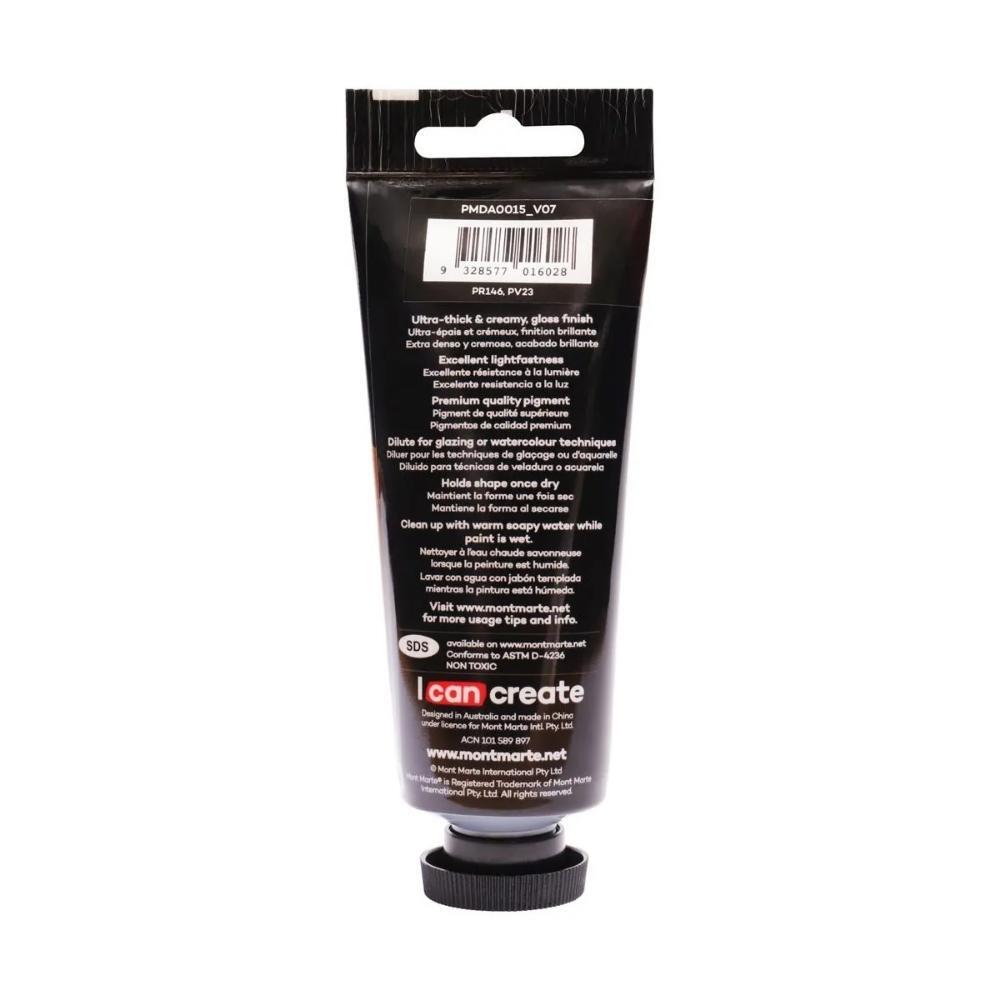 xx Mont Marte Dimension Acrylic Paint 75ml Tube - Old Mauve
