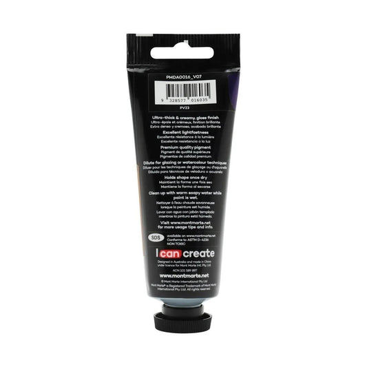 xx Mont Marte Dimension Acrylic Paint 75ml Tube - Purple