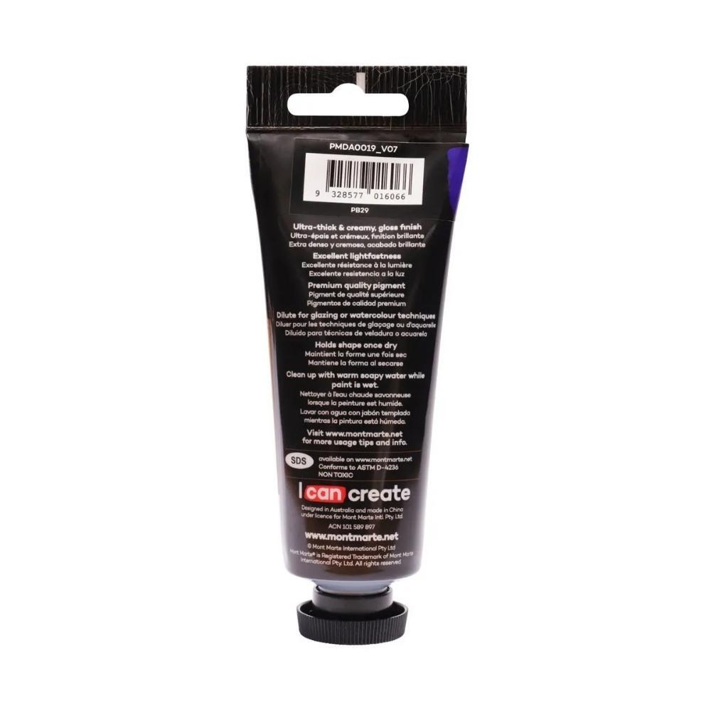 xx Mont Marte Dimension Acrylic Paint 75ml Tube - Ultramarine Blue