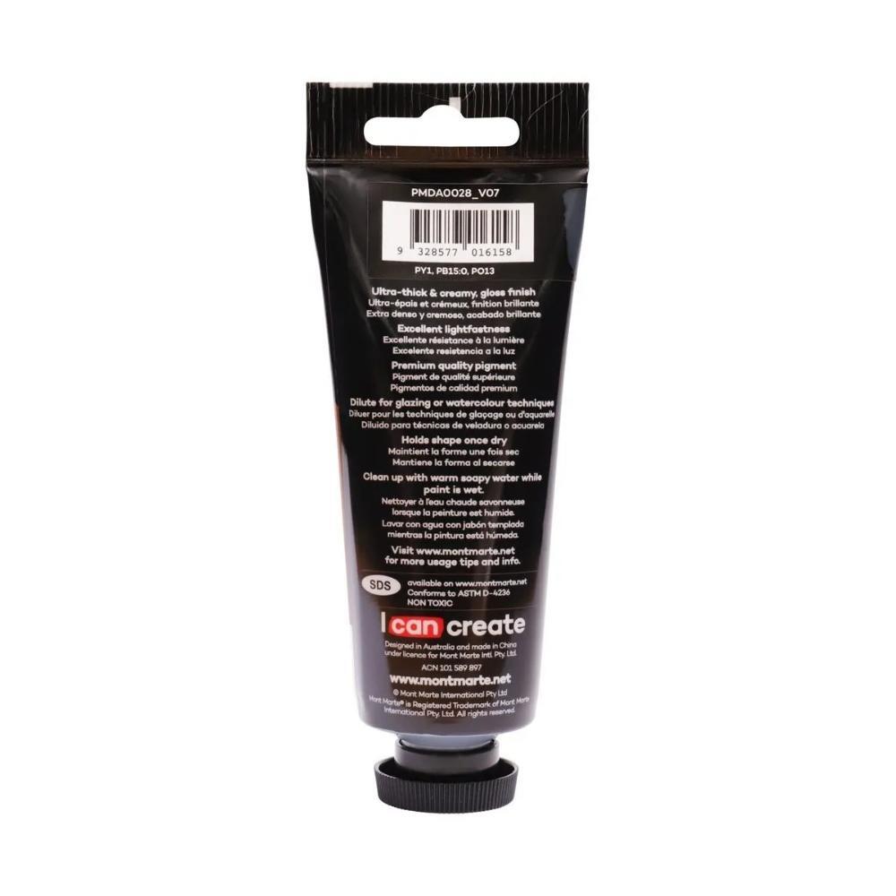 xx Mont Marte Dimension Acrylic Paint 75ml Tube - Terre Verte