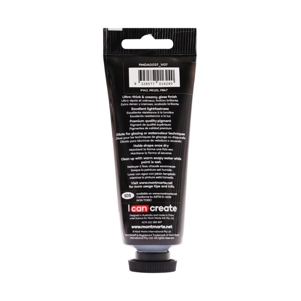xx Mont Marte Dimension Acrylic Paint 75ml Tube - Raw Umber