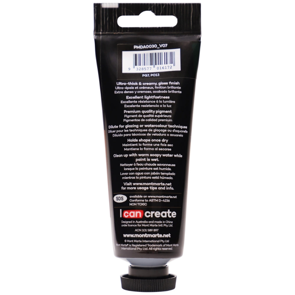 xx Mont Marte Dimension Acrylic Paint 75ml Tube - Vandyke Brown