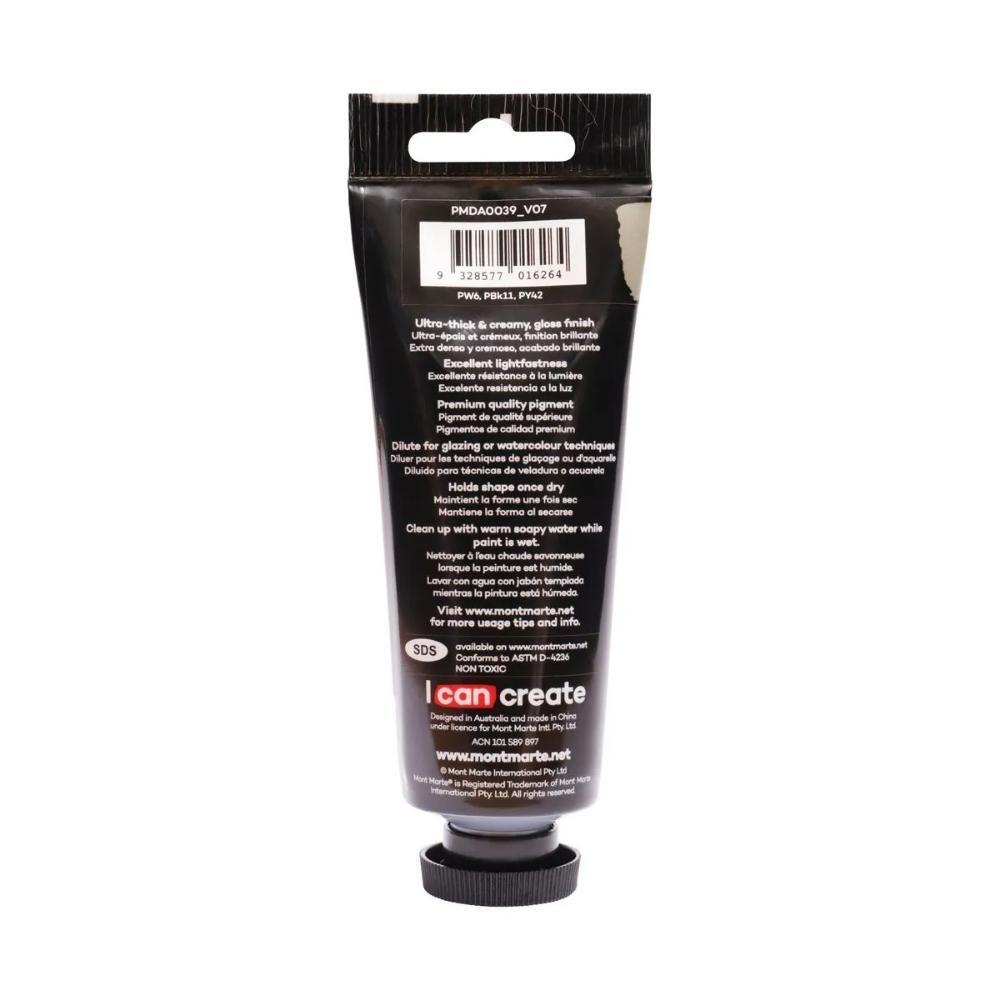xx Mont Marte Dimension Acrylic Paint 75ml Tube - Neutral Grey