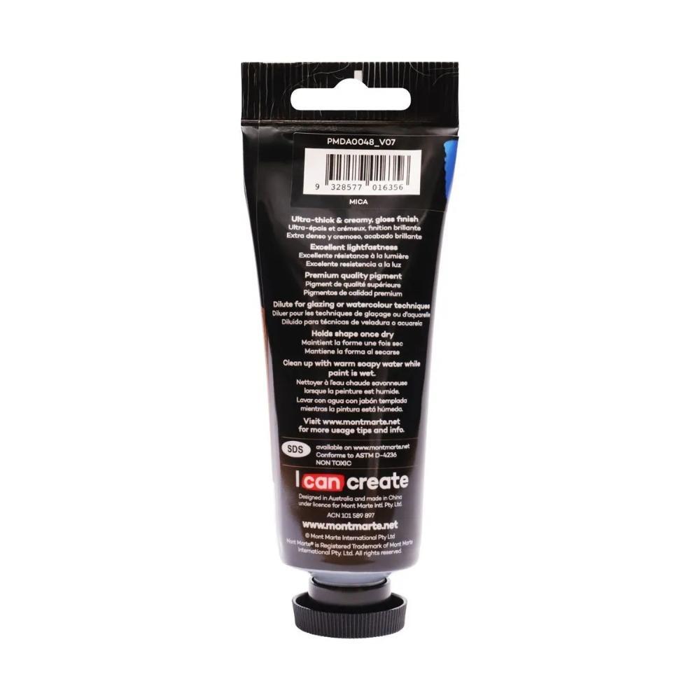 xx Mont Marte Dimension Acrylic Paint 75ml Tube - Pearl Sapphire