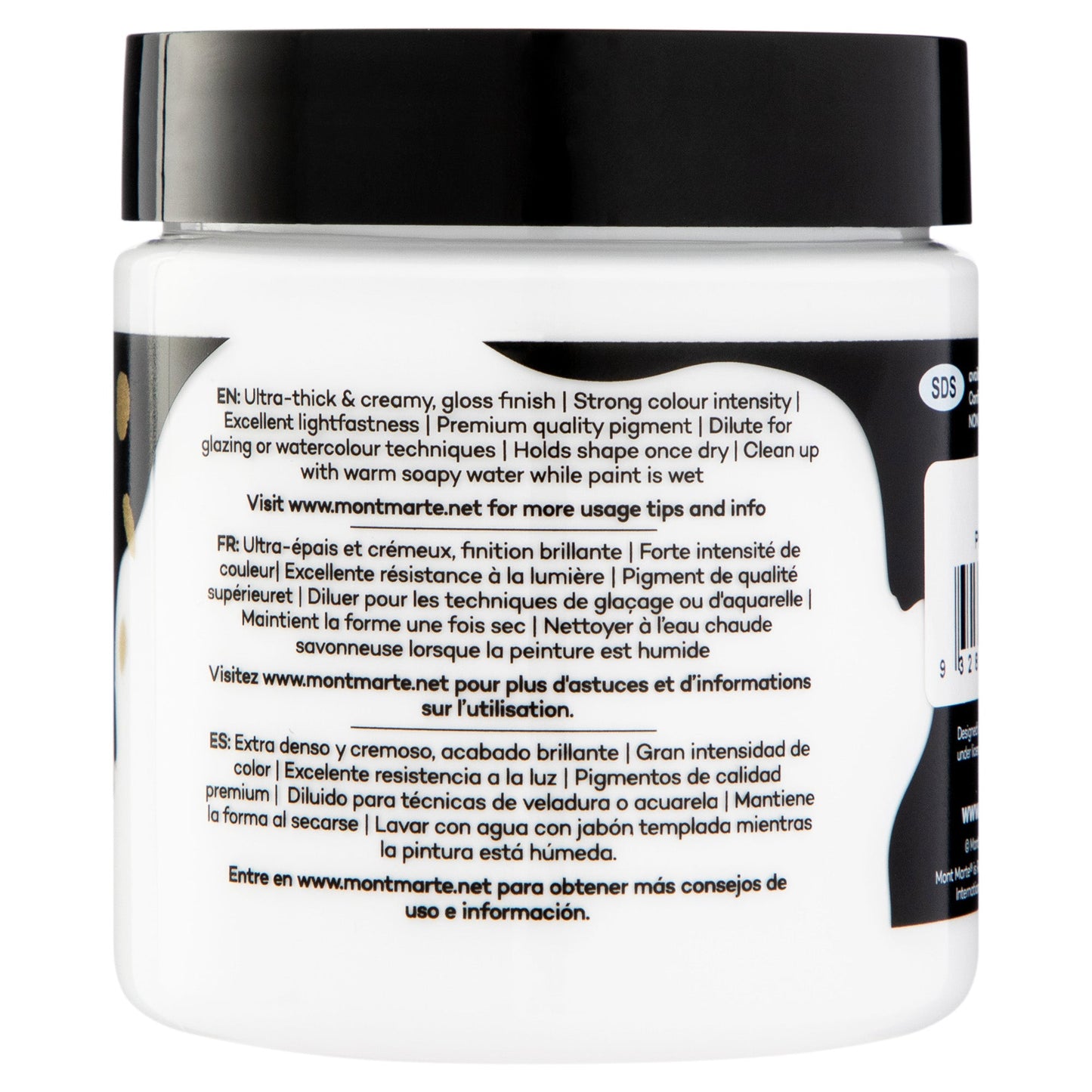 Mont Marte Dimension Acrylic Paint 250mls - Zinc White