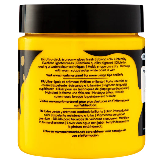 xx Mont Marte Dimension Acrylic Paint 250mls - Medium Yellow