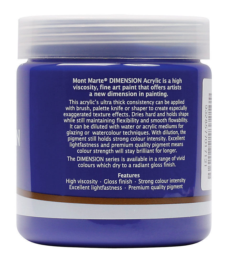 xx Mont Marte Dimension Acrylic Paint 250mls - Ultramarine Blue