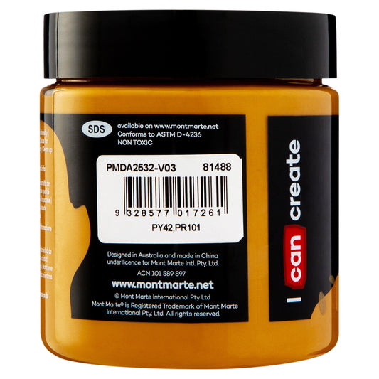 xx Mont Marte Dimension Acrylic Paint 250mls - Raw Sienna