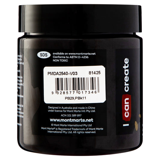 xx Mont Marte Dimension Acrylic Paint 250mls - Paynes Grey