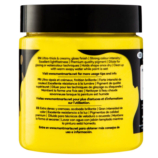 xx Mont Marte Dimension Acrylic Paint 250mls - Pearl Yellow Mid