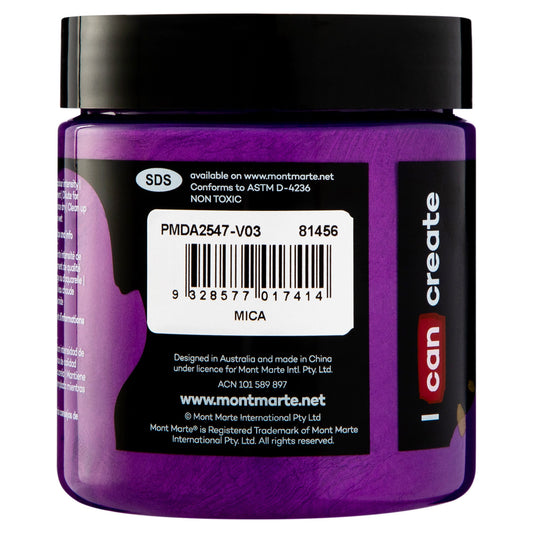 xx Mont Marte Dimension Acrylic Paint 250mls - Pearl Purple