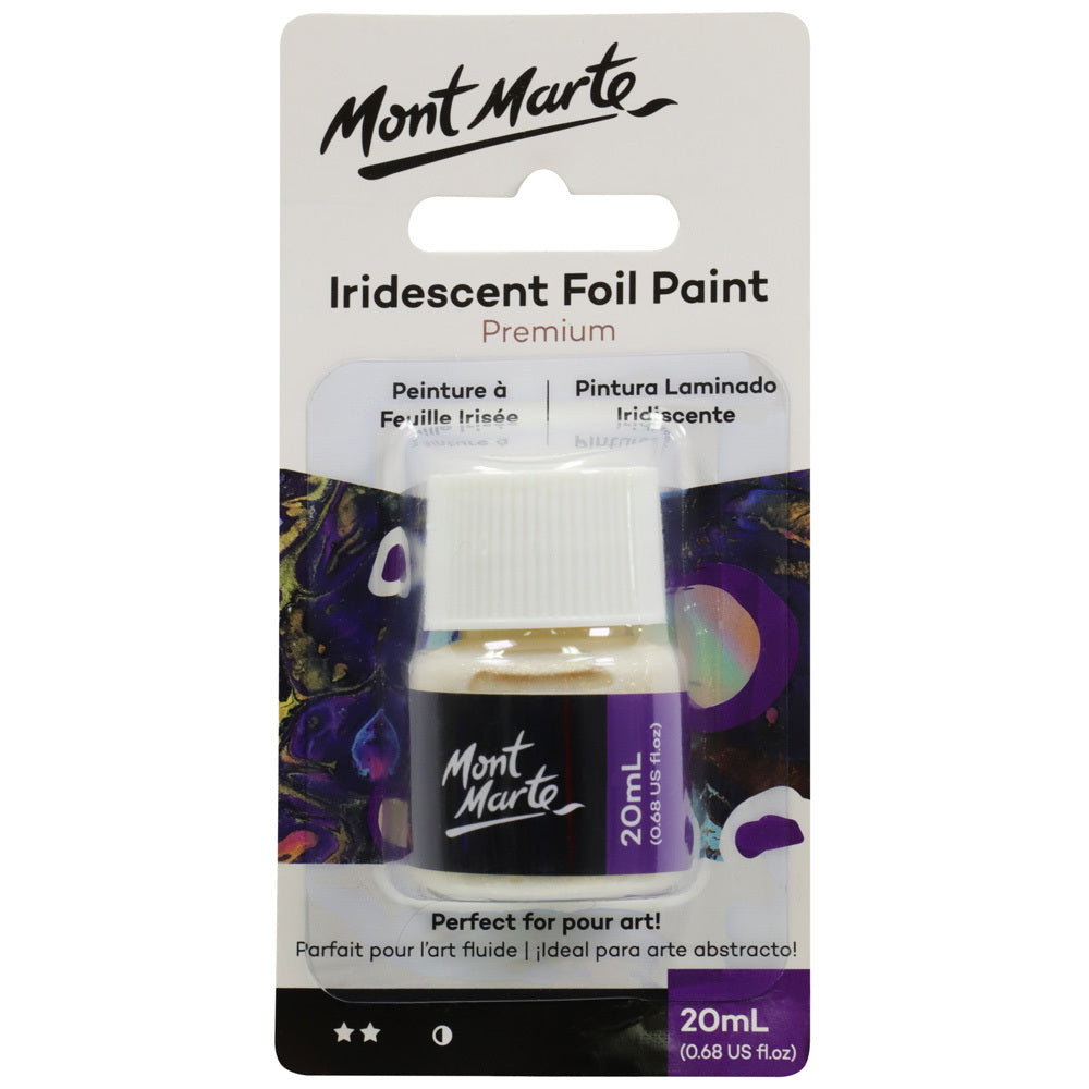 Mont Marte Foil Paint 20ml Bottle - Iridescent