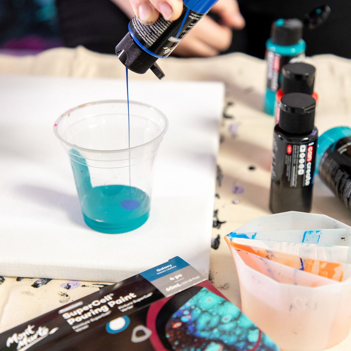 Mont Marte Supercell Pouring Paint- Pk4 Galaxy