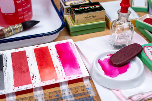 Boku-Undo Saiboku Aya Ink Stick Peony #66