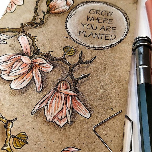 Lesia Zgharda Stamp Set "Round Doodle frame- Stitches"