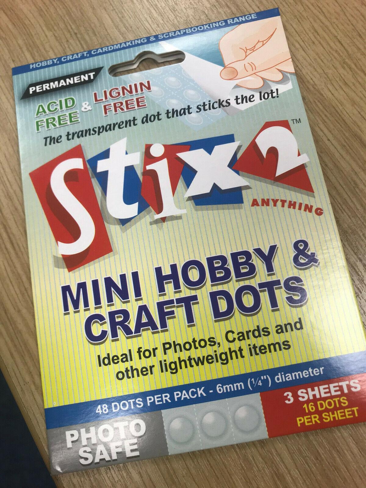 Stix2Anything Perm. Hobby & Craft Dots 6mm Pk48