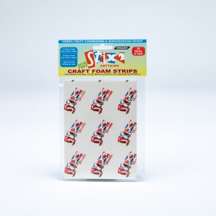 Stix@Anything White Foam D/sided Strips 2mm Pk26