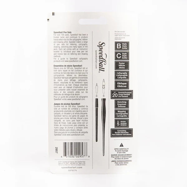 Speedball C Style Calligraphy Set 7pce