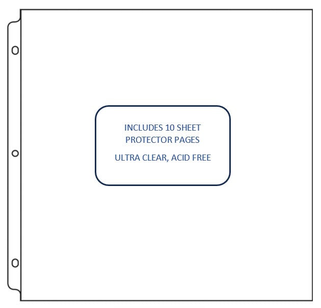 CC 12X12 3D Ring Album Refills -12x12 Pk10