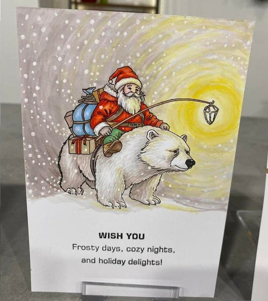 Lesia Zgharda Sentiment Stamp Set Wish You Frosty days