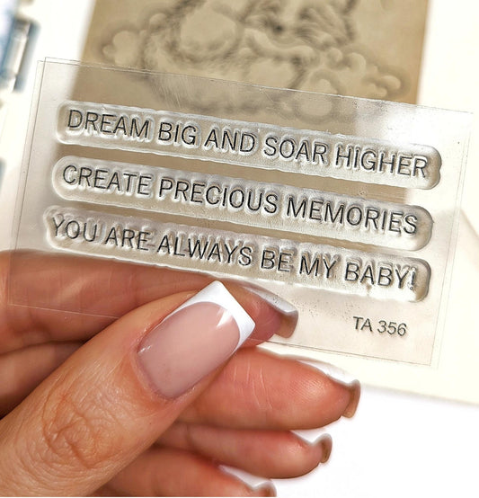 Lesia Zgharda Stamp Set Dream Big and Soar Higher.