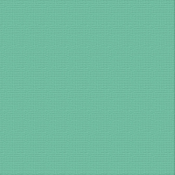 CC 12x12 Textured Cardstock 216gsm - AQUAMARINE Pk10