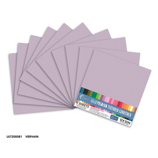 CC Textured Cardstock - 12x12 - Vervain (216gsm) - 10 Sheets