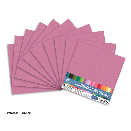 CC Textured Cardstock - 12x12 - Jubilee (250gsm) - 10 Sheets