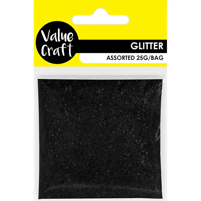 Value Craft Fine Glitter BLACK 25g