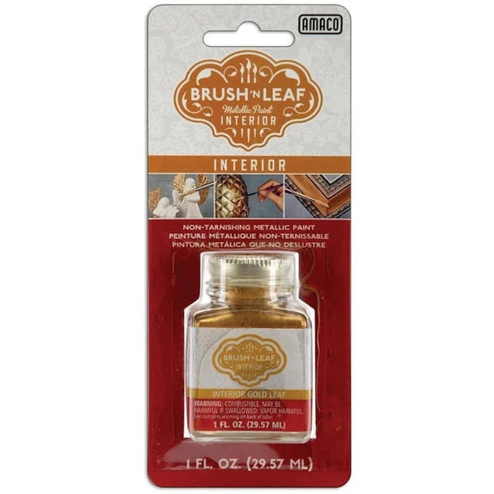 Amaco Brush 'n Leaf Interior Gold Leaf