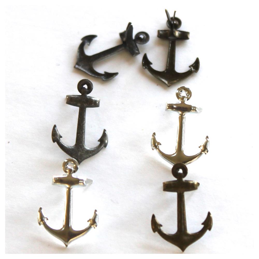 Eyelet Outlet Anchor Brads Pk12