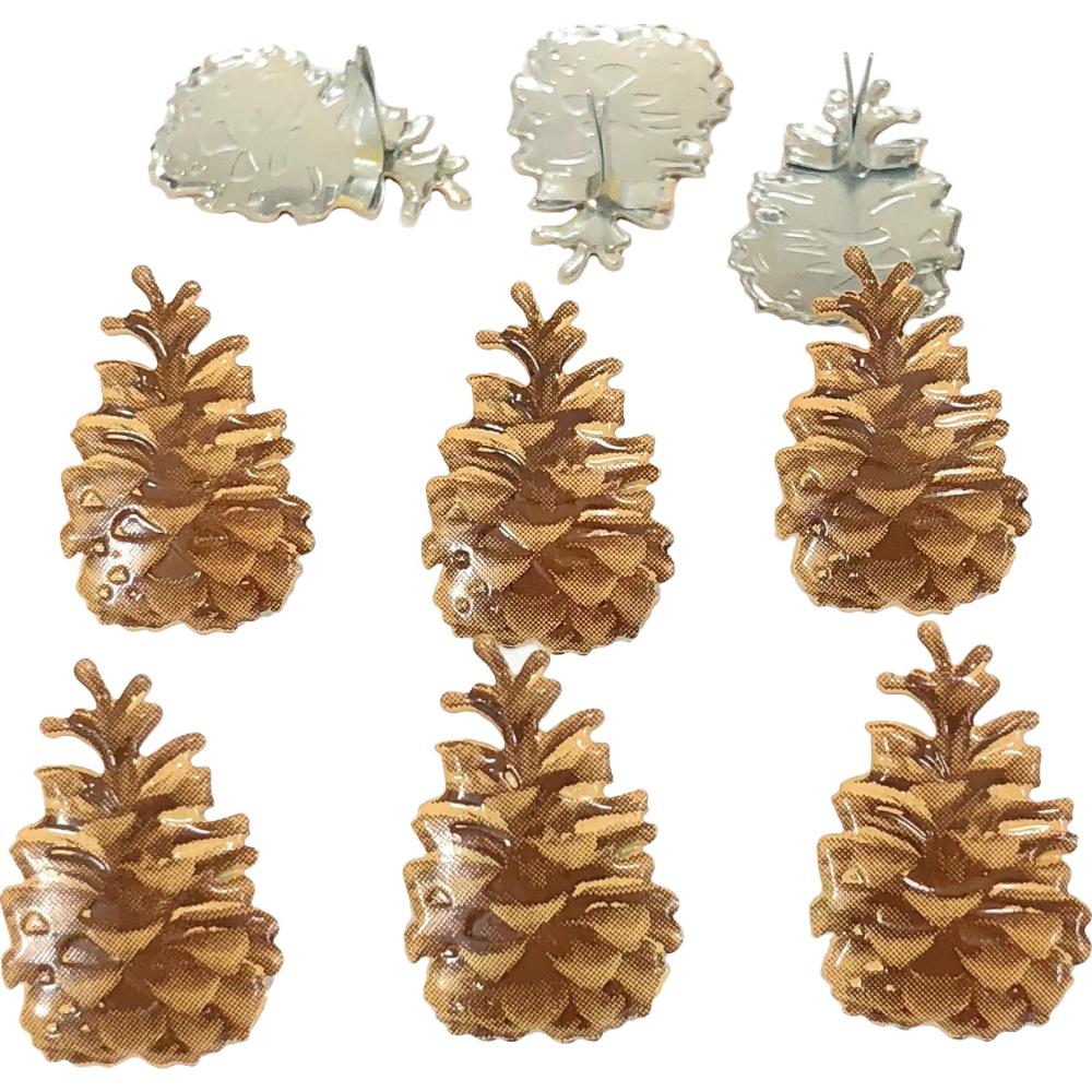 Eyelet Outlet Pinecone Brads Pk12