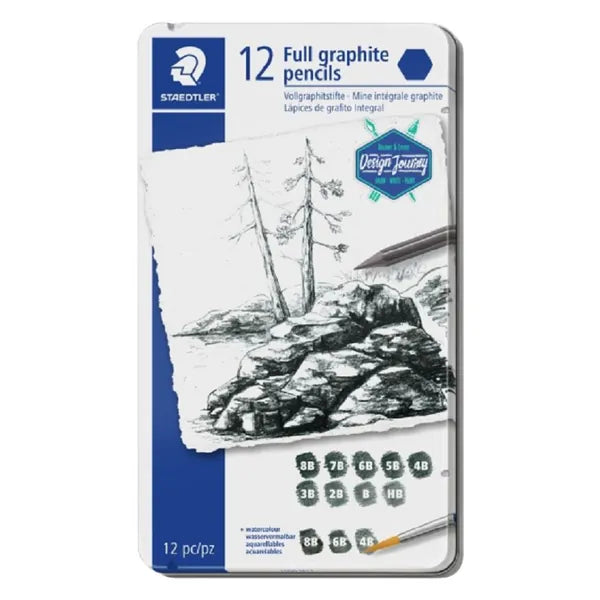 Staedtler Graphite Full Length Pencils Tin 12