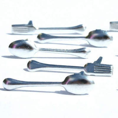 Eyelet Outlet Spoon and Fork Brads Pk12