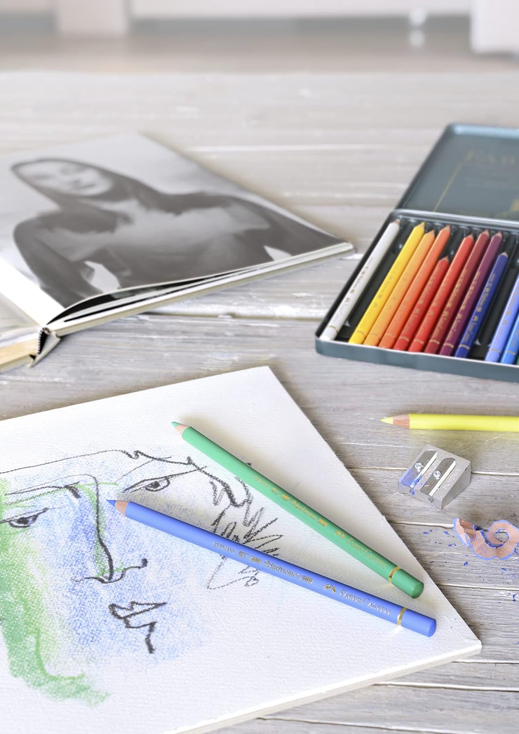 Faber Castell Polychromos Coloured Pencils Tin 24