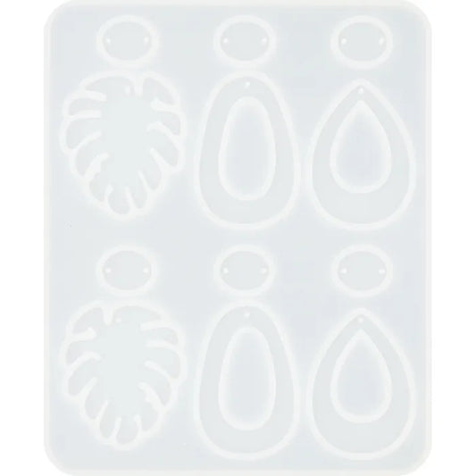 Ribtex Resin Basics Silicone Mould Monstera Earrings