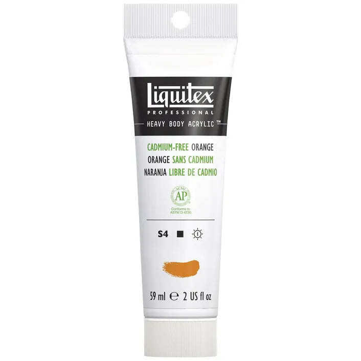 Liquitex Heavy Body Acrylic Paint 59ml S4 - Cadmium-Free Orange