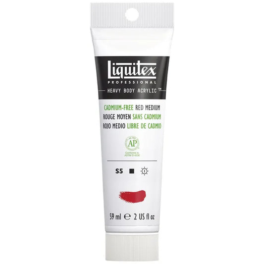 xx Liquitex Heavy Body Acrylic Paint 59ml S5 - Cadmium-Free Red Medium
