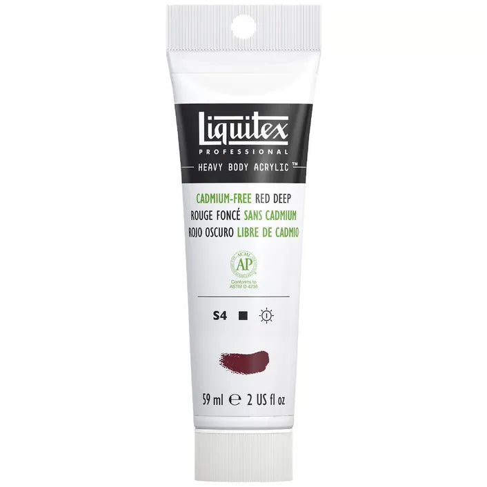 Liquitex Heavy Body Acrylic Paint 59ml S4 - Cadmium-Free Red Deep