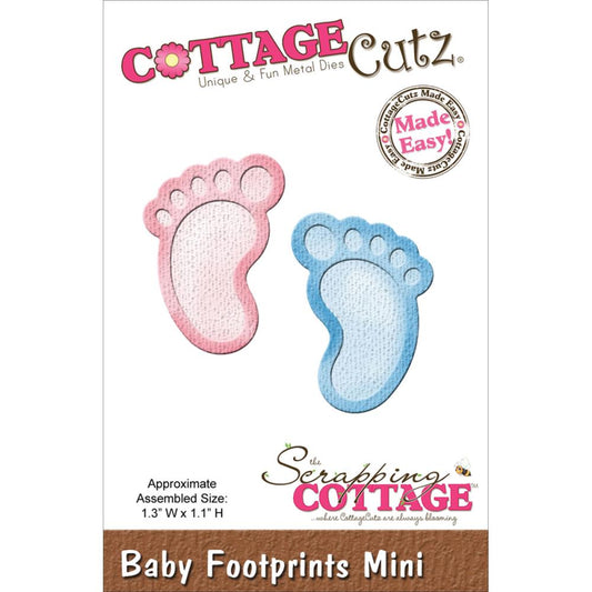 Cottage Cutz Baby Footprints Mini Die